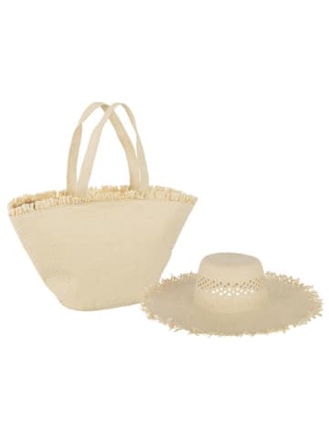 J Line 2tlg. Strand-Set in Creme