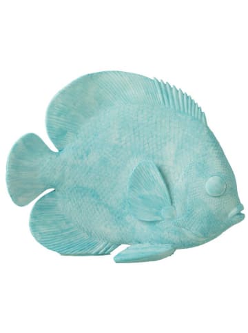 J Line Figurka dekoracyjna "Fish" w kolorze turkusowym - 29 x 23 x 12 cm
