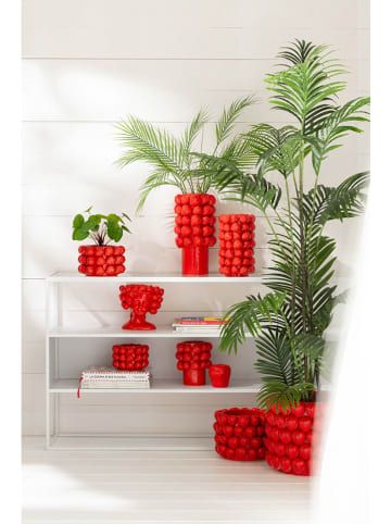 J Line Übertopf "Erdbeeren'' in Rot - (H)10,3 x Ø 15,5 cm
