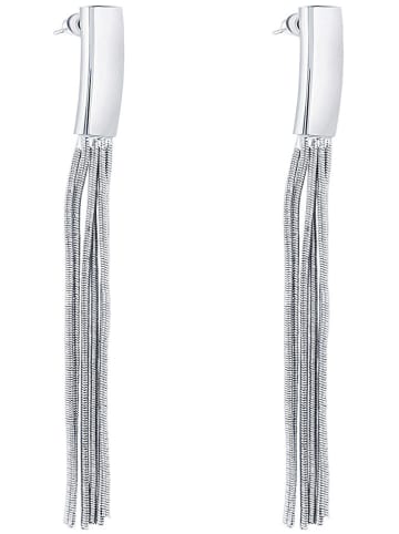 MENTHE À L'O Posrebrzane kolczyki-wkrętki