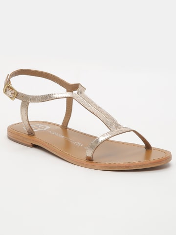 Les BAGATELLES Leren sandalen "Loria" goudkleurig