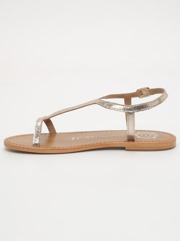 Les BAGATELLES Leren sandalen "Loria" goudkleurig