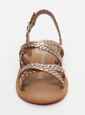 Les BAGATELLES Leren sandalen "Male" goudkleurig