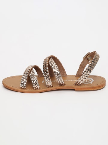 Les BAGATELLES Leren sandalen "Male" goudkleurig