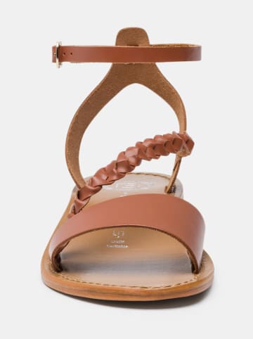 Les BAGATELLES Leder-Sandalen "Belgrade" in Hellbraun