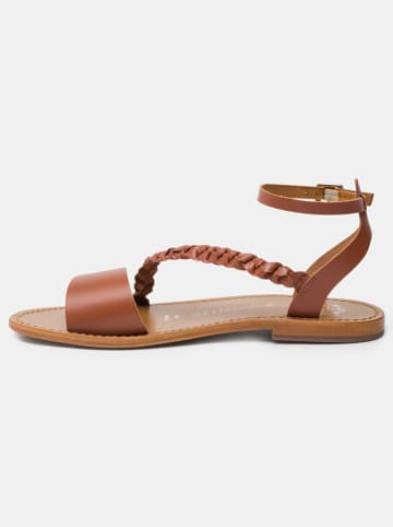 Les BAGATELLES Leder-Sandalen "Belgrade" in Hellbraun