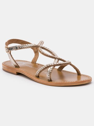 Les BAGATELLES Leder-Sandalen "Clorinde" in Gold