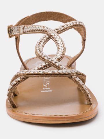 Les BAGATELLES Leder-Sandalen "Clorinde" in Gold