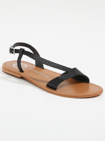 Les BAGATELLES Leder-Sandalen "Amadrya" in Schwarz