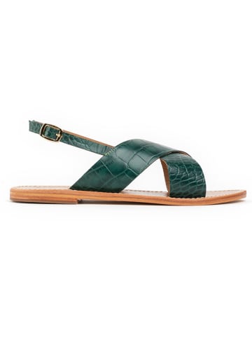 Les BAGATELLES Leder-Sandalen "Sibella" in Grün