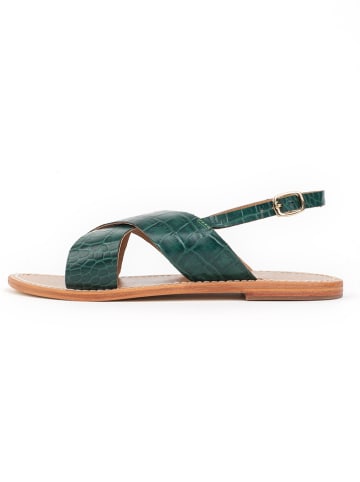 Les BAGATELLES Leder-Sandalen "Sibella" in Grün