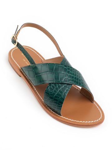 Les BAGATELLES Leder-Sandalen "Sibella" in Grün