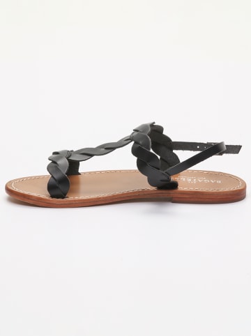 Les BAGATELLES Leder-Sandalen "Burke" in Schwarz
