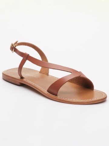 Les BAGATELLES Leren sandalen "Amadrya" lichtbruin