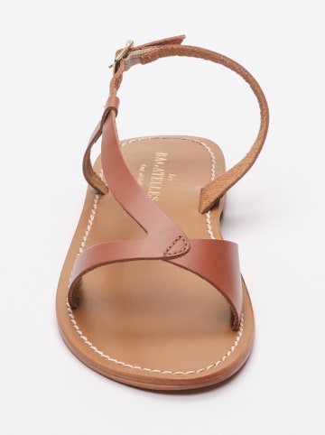 Les BAGATELLES Leren sandalen "Amadrya" lichtbruin