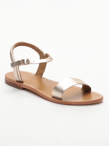 Les BAGATELLES Leder-Sandalen "Alaia" in Silber