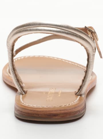 Les BAGATELLES Leren sandalen "Alaia" zilverkleurig