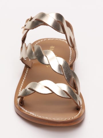 Les BAGATELLES Leder-Sandalen "Arianna" in Gold
