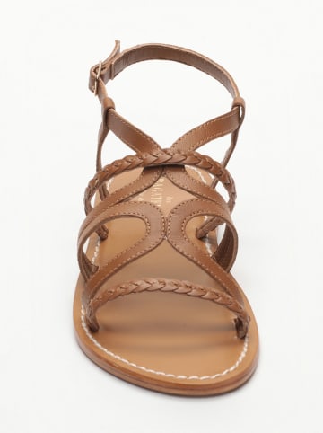 Les BAGATELLES Leren sandalen "Georgie" lichtbruin
