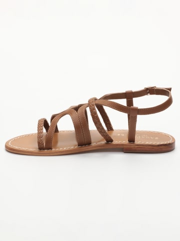 Les BAGATELLES Leren sandalen "Georgie" lichtbruin
