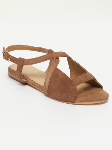 Les BAGATELLES Leren sandalen "Loberia" lichtbruin