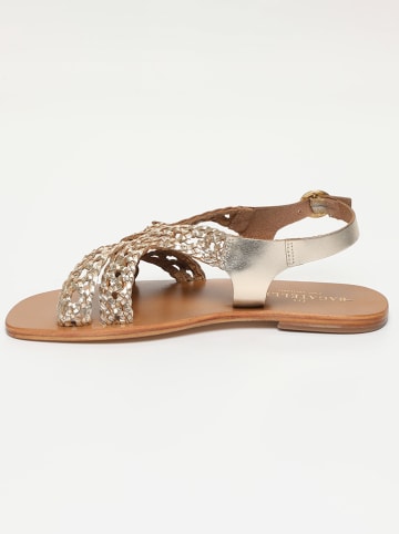Les BAGATELLES Leder-Sandalen "Nahuel" in Gold