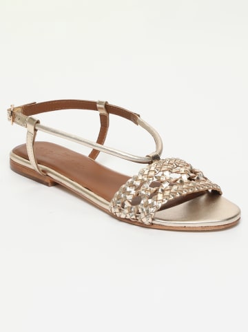 Les BAGATELLES Leder-Sandalen "Medanos" in Gold