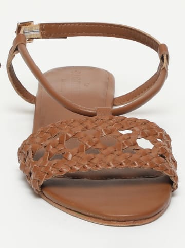 Les BAGATELLES Leder-Sandalen "Medanos" in Hellbraun