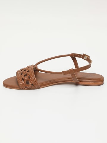 Les BAGATELLES Leder-Sandalen "Medanos" in Hellbraun