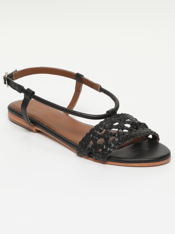 Les BAGATELLES Leder-Sandalen "Medanos" in Schwarz