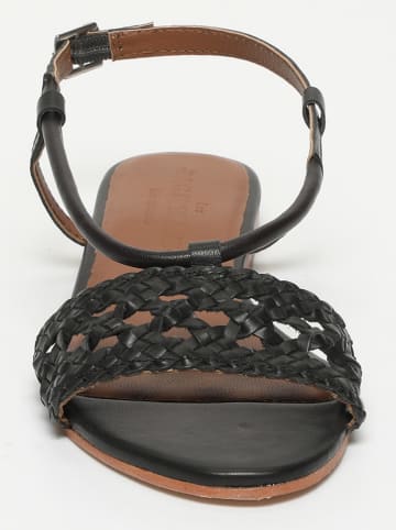 Les BAGATELLES Leder-Sandalen "Medanos" in Schwarz