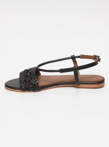 Les BAGATELLES Leder-Sandalen "Medanos" in Schwarz