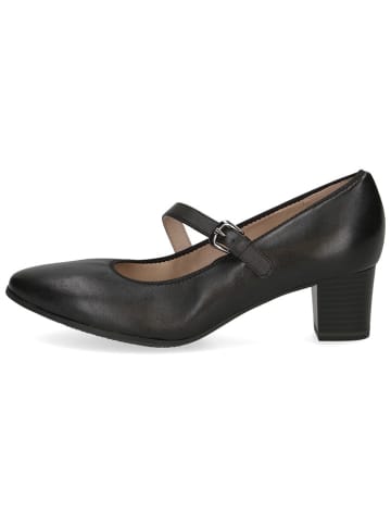 Caprice Leder-Spangenpumps in Schwarz