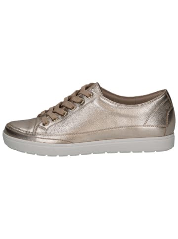 Caprice Leren sneakers goudkleurig