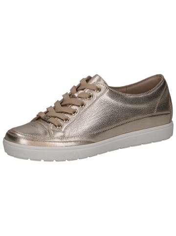 Caprice Leren sneakers goudkleurig