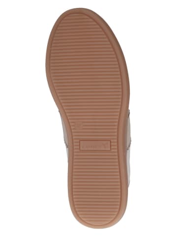 Caprice Leder-Sneakers in Creme