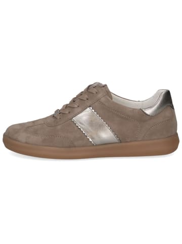 Caprice Leren sneakers lichtbruin