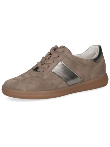 Caprice Leren sneakers lichtbruin