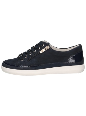 Caprice Leren sneakers donkerblauw