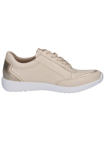 Caprice Leren sneakers beige/goudkleurig