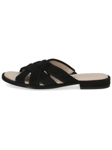 Caprice Leren slippers zwart
