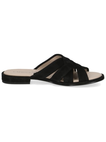 Caprice Leren slippers zwart