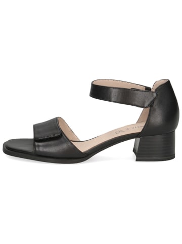 Caprice Leren haksandalen zwart
