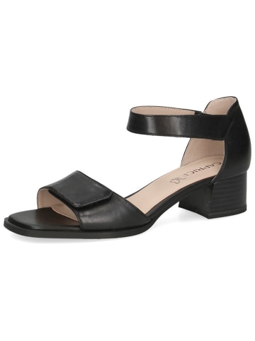 Caprice Leren haksandalen zwart