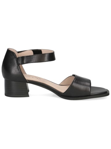 Caprice Leren haksandalen zwart