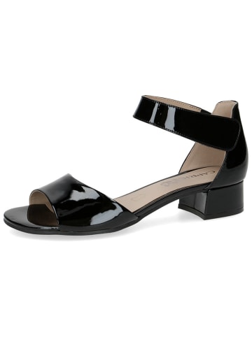 Caprice Leren haksandalen zwart