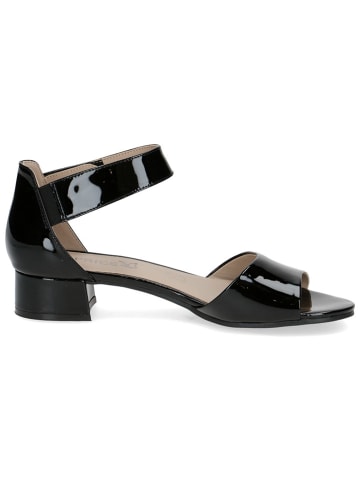 Caprice Leren haksandalen zwart