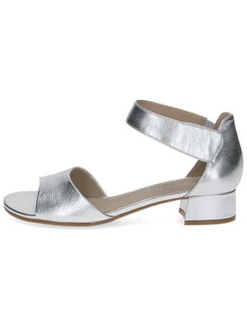 Caprice Leren haksandalen zilverkleurig