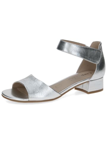 Caprice Leren haksandalen zilverkleurig