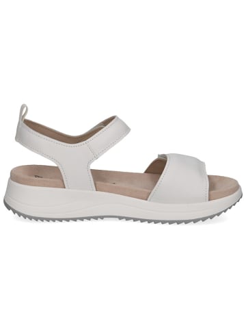 Caprice Leren sleehaksandalen wit